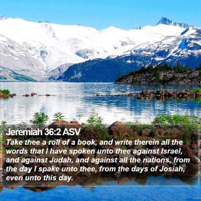 Jeremiah 36:2 ASV Bible Verse Image