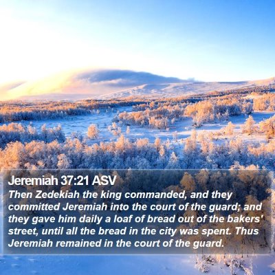 Jeremiah 37:21 ASV Bible Verse Image