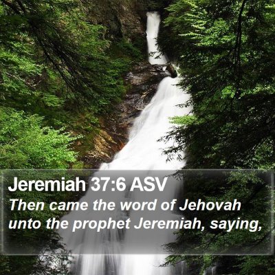 Jeremiah 37:6 ASV Bible Verse Image