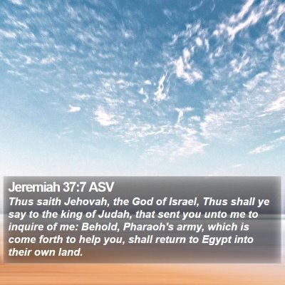Jeremiah 37:7 ASV Bible Verse Image