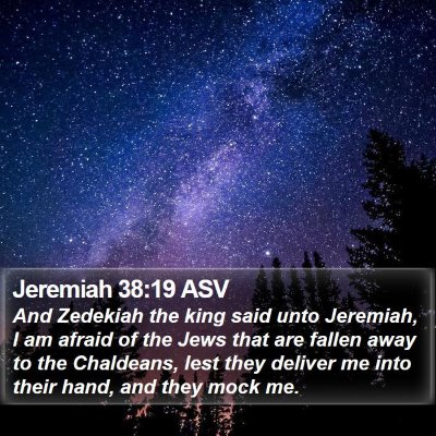 Jeremiah 38:19 ASV Bible Verse Image