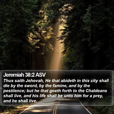 Jeremiah 38:2 ASV Bible Verse Image