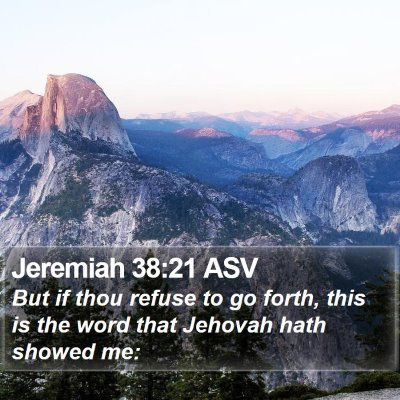 Jeremiah 38:21 ASV Bible Verse Image