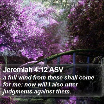 Jeremiah 4:12 ASV Bible Verse Image