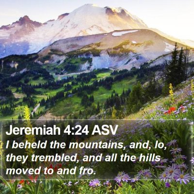 Jeremiah 4:24 ASV Bible Verse Image