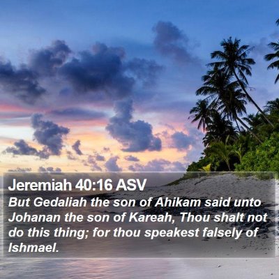 Jeremiah 40:16 ASV Bible Verse Image