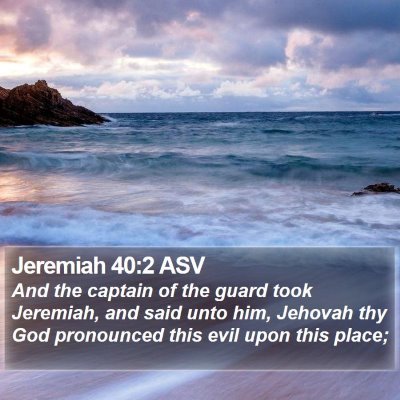 Jeremiah 40:2 ASV Bible Verse Image