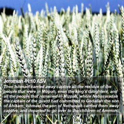Jeremiah 41:10 ASV Bible Verse Image