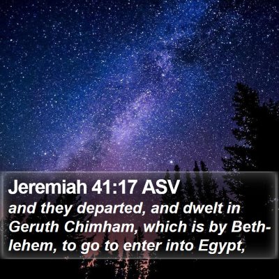 Jeremiah 41:17 ASV Bible Verse Image
