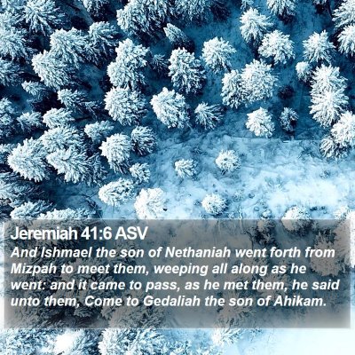 Jeremiah 41:6 ASV Bible Verse Image