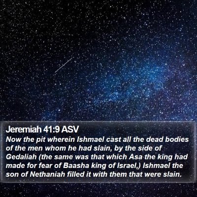 Jeremiah 41:9 ASV Bible Verse Image