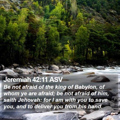 Jeremiah 42:11 ASV Bible Verse Image
