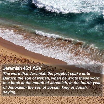 Jeremiah 45:1 ASV Bible Verse Image