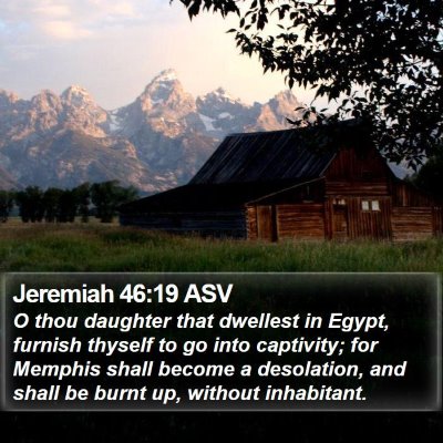 Jeremiah 46:19 ASV Bible Verse Image