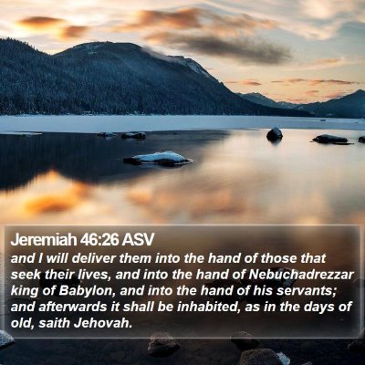 Jeremiah 46:26 ASV Bible Verse Image