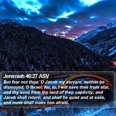 Jeremiah 46:27 ASV Bible Verse Image