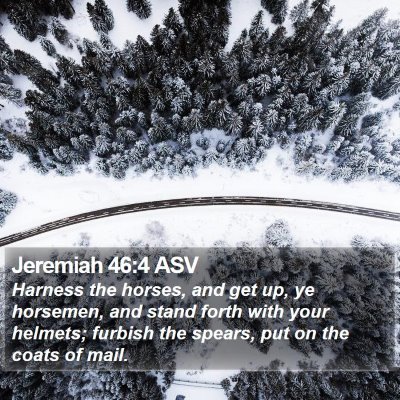 Jeremiah 46:4 ASV Bible Verse Image