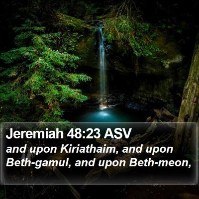 Jeremiah 48:23 ASV Bible Verse Image