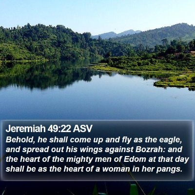 Jeremiah 49:22 ASV Bible Verse Image