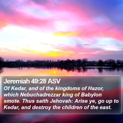 Jeremiah 49:28 ASV Bible Verse Image
