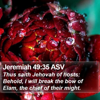 Jeremiah 49:35 ASV Bible Verse Image