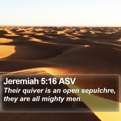 Jeremiah 5:16 ASV Bible Verse Image