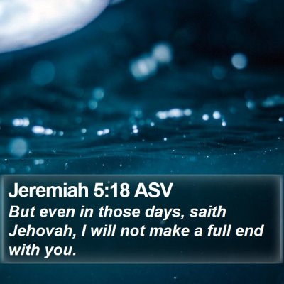 Jeremiah 5:18 ASV Bible Verse Image