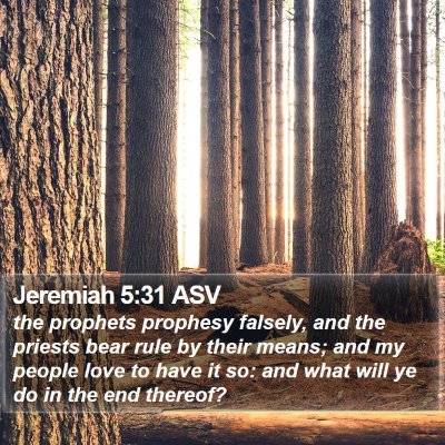 Jeremiah 5:31 ASV Bible Verse Image