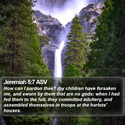 Jeremiah 5:7 ASV Bible Verse Image