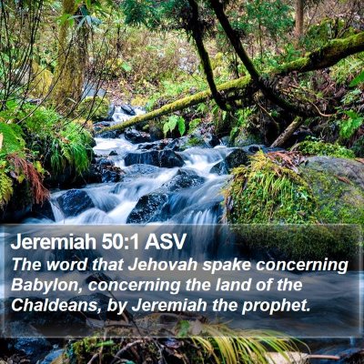 Jeremiah 50:1 ASV Bible Verse Image