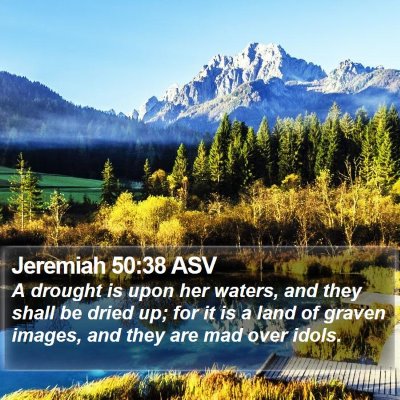 Jeremiah 50:38 ASV Bible Verse Image