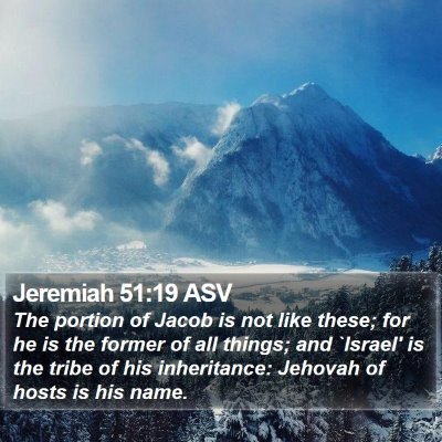 Jeremiah 51:19 ASV Bible Verse Image