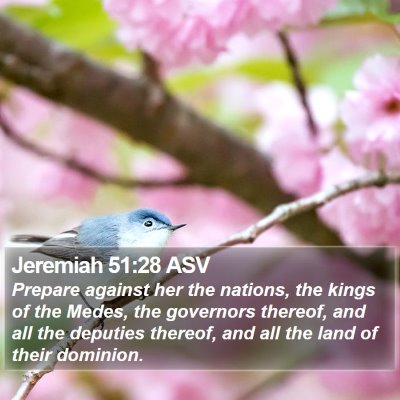 Jeremiah 51:28 ASV Bible Verse Image