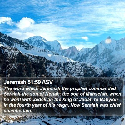 Jeremiah 51:59 ASV Bible Verse Image