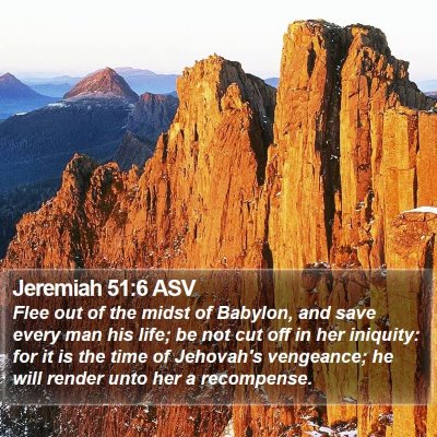 Jeremiah 51:6 ASV Bible Verse Image