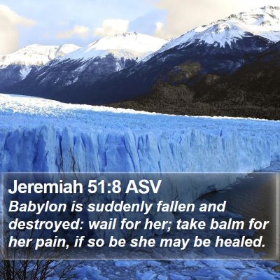 Jeremiah 51:8 ASV Bible Verse Image