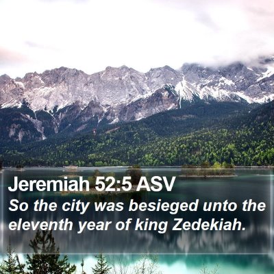 Jeremiah 52:5 ASV Bible Verse Image