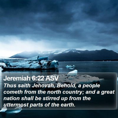 Jeremiah 6:22 ASV Bible Verse Image
