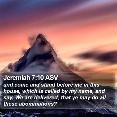 Jeremiah 7:10 ASV Bible Verse Image