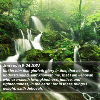 Jeremiah 9:24 ASV Bible Verse Image