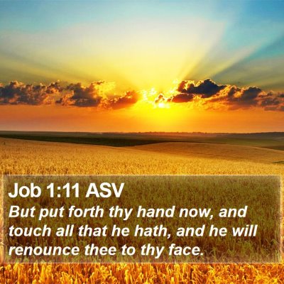 Job 1:11 ASV Bible Verse Image