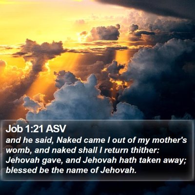 Job 1:21 ASV Bible Verse Image