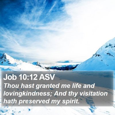 Job 10:12 ASV Bible Verse Image