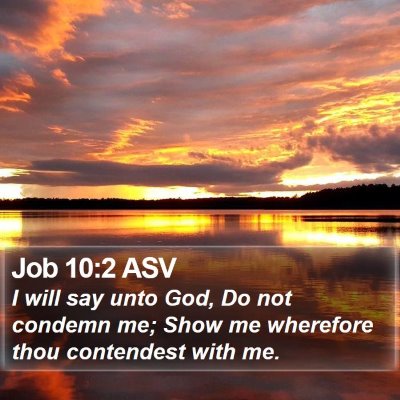 Job 10:2 ASV Bible Verse Image