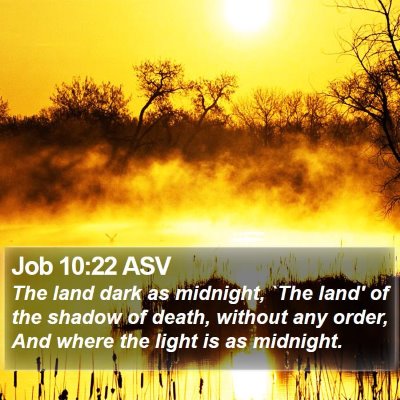 Job 10:22 ASV Bible Verse Image