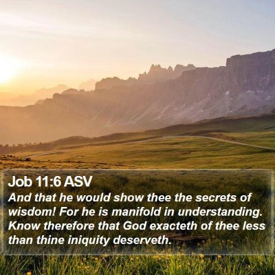 Job 11:6 ASV Bible Verse Image