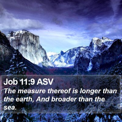 Job 11:9 ASV Bible Verse Image