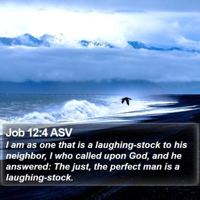Job 12:4 ASV Bible Verse Image