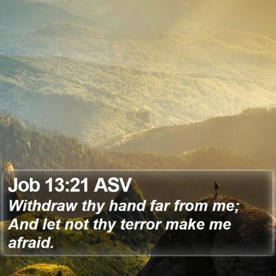 Job 13:21 ASV Bible Verse Image
