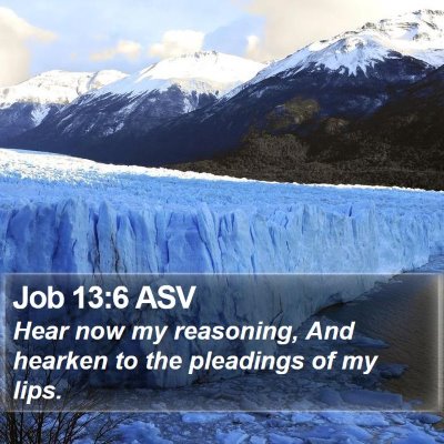 Job 13:6 ASV Bible Verse Image